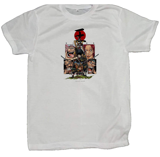 one piece t- shirt fat White 2