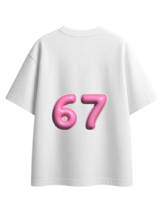 67 designs One Size t- shirt White Back 2