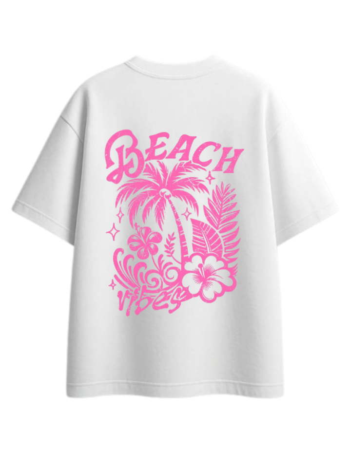 Summer Vibes t- shirt White Back 2