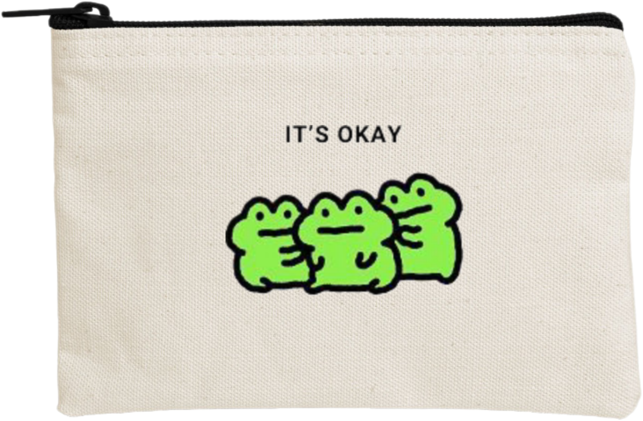 Frog wallet pencil case Beige 2