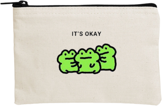 Frog wallet pencil case Beige 2
