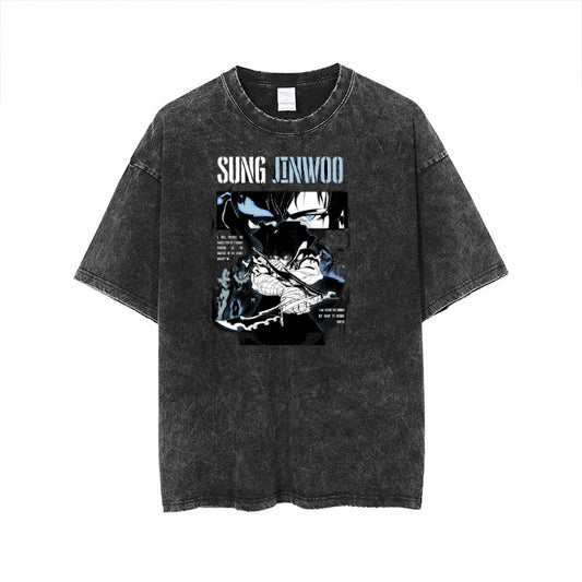 Solo Leveling t- shirt One Size Washed 2