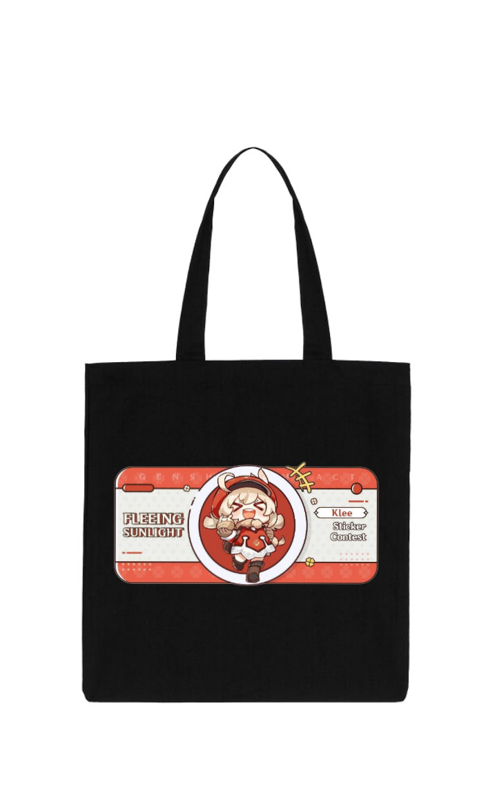 Genshin Impact Klee tote bag Black 2