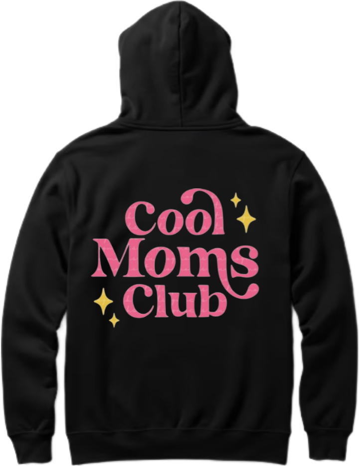 Mom dad parents Oversize Hoodie Black Back  2