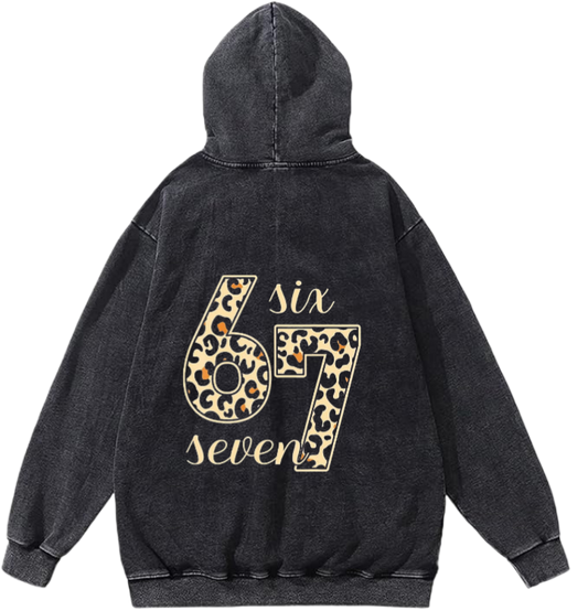 67 designs Oversize Hoodie Washed Back 2