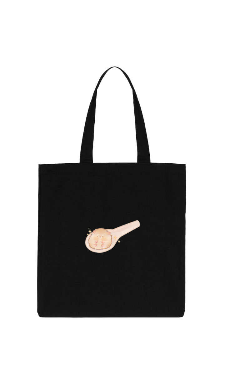 hamster tote bag Black 3