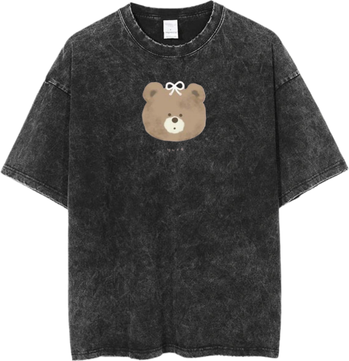 bear t- shirt Washed 2