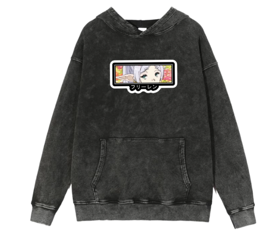 Frieren Beyond Journey's End One Size hoodie Washed 2