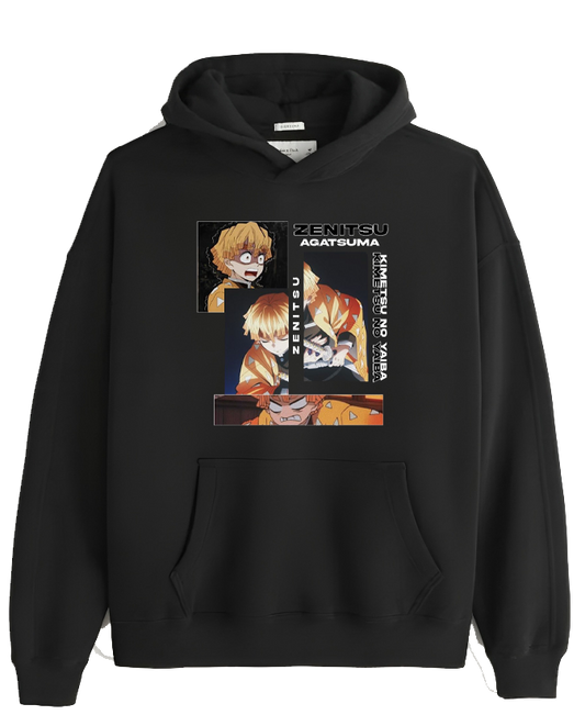 Anime Demon slayer nezuko tanjiro Oversize Hoodie Black 55
