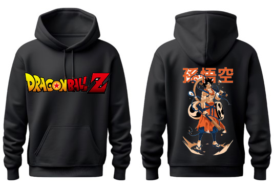 Dragon Ball One Size hoodie Black Back 2