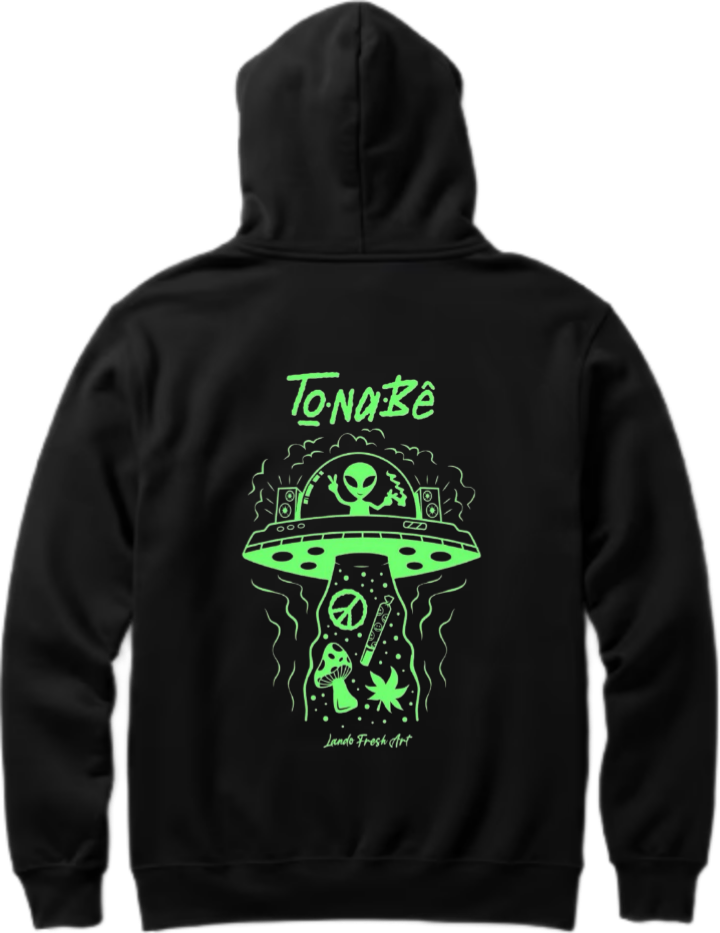 aliens Oversize Hoodie Back Black 2