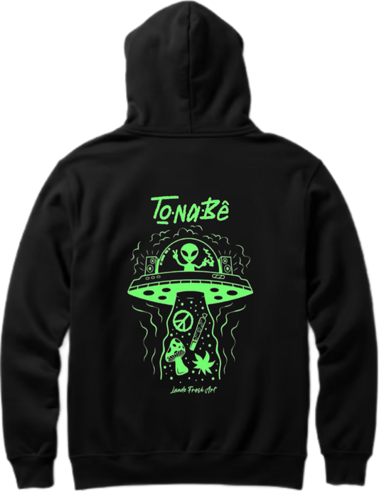 aliens Oversize Hoodie Back Black 2