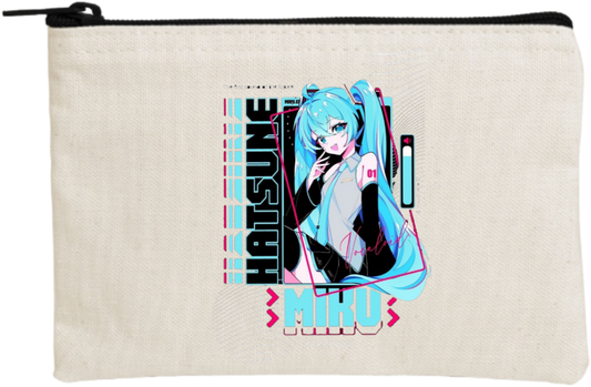 Hatsune Miku wallet pencil case Beige 2