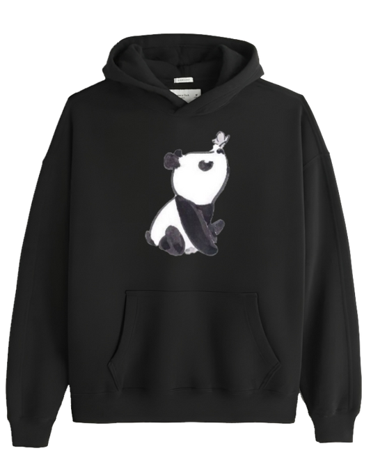 PANDA Oversize Hoodie Black 2
