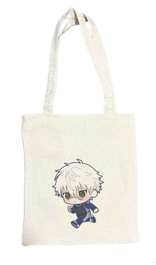 blue lock tote bag beige 2