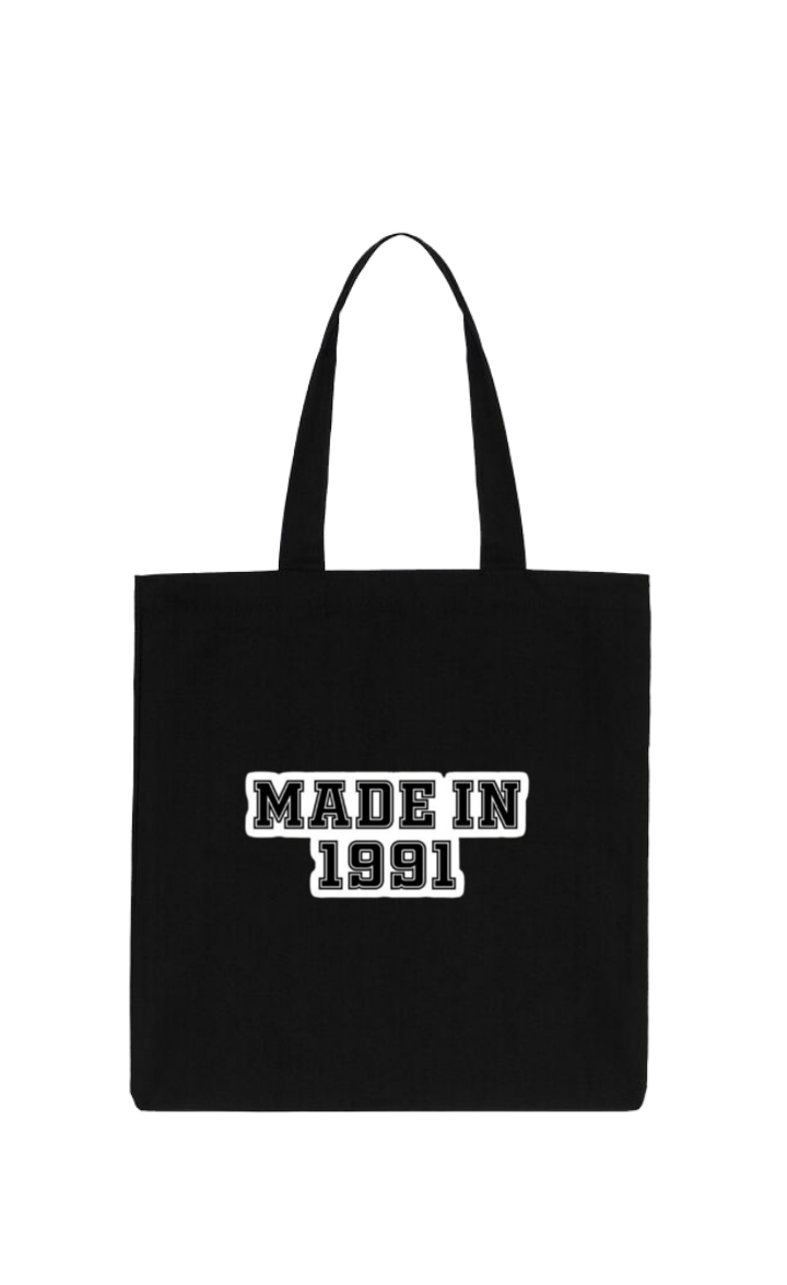 age tote bag Black 1991