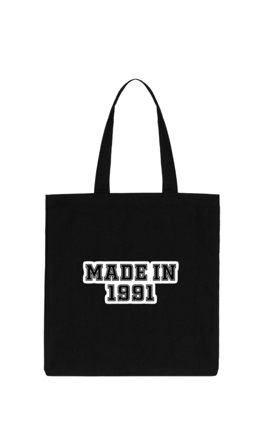 age tote bag Black 1991