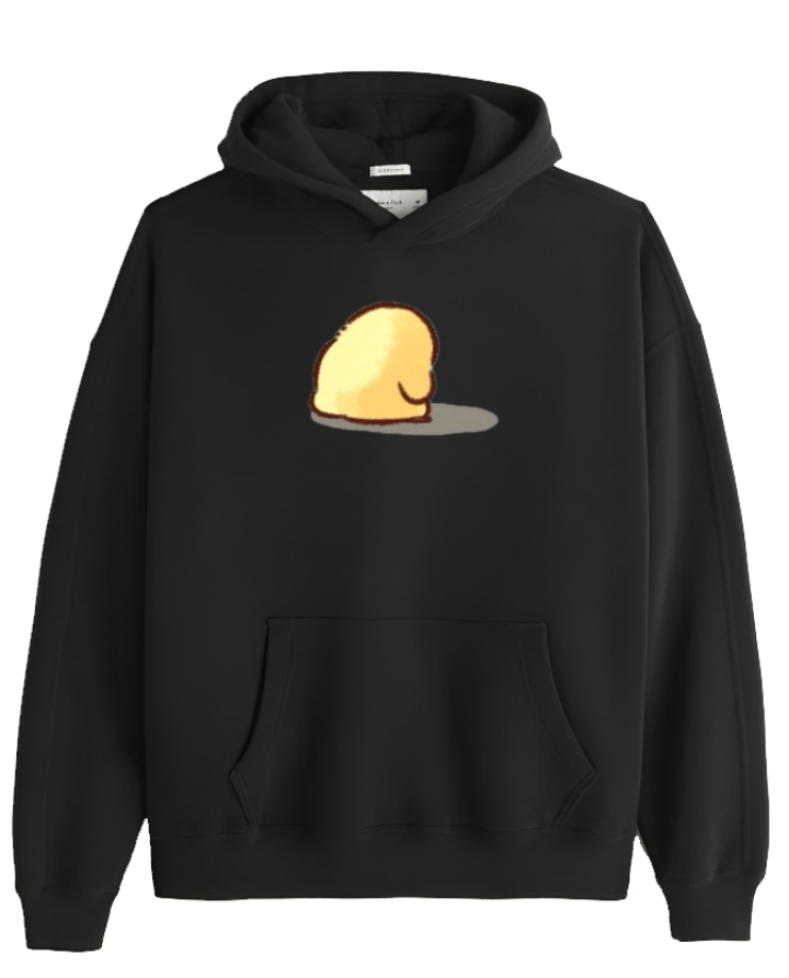 duck Oversize Hoodie Black 2