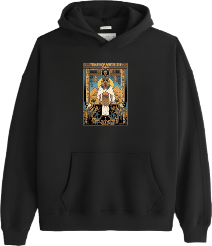 Egypt Over Size hoodie Black 2