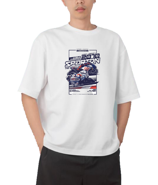 MOTOR CYCLE t- shirt One Size White 2