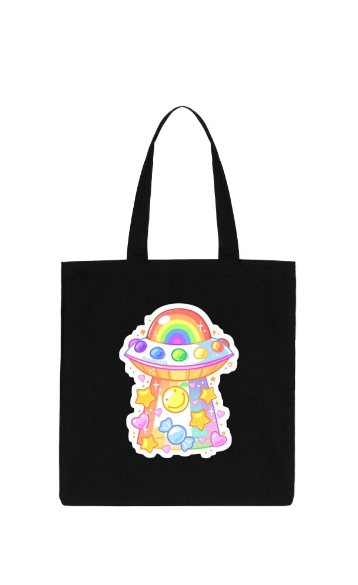 aliens tote bag Black 2