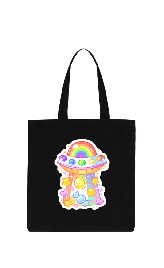 aliens tote bag Black 2
