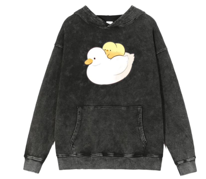 duck Oversize Hoodie Washed 2