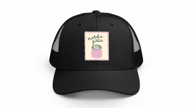 Baseball cap Black matcha girlie 53