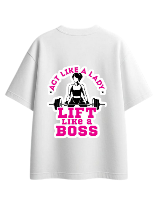 workout gym pilates One Size t- shirt White Back 2
