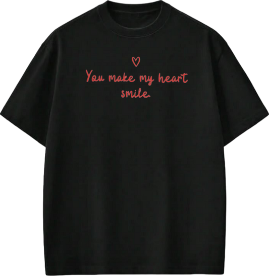 VaIentine coupIe t- shirt Black 2