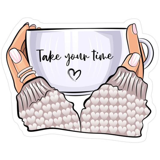 Sticker coffee Take your time 2