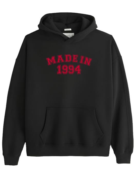 age Oversize Hoodie Black 1994