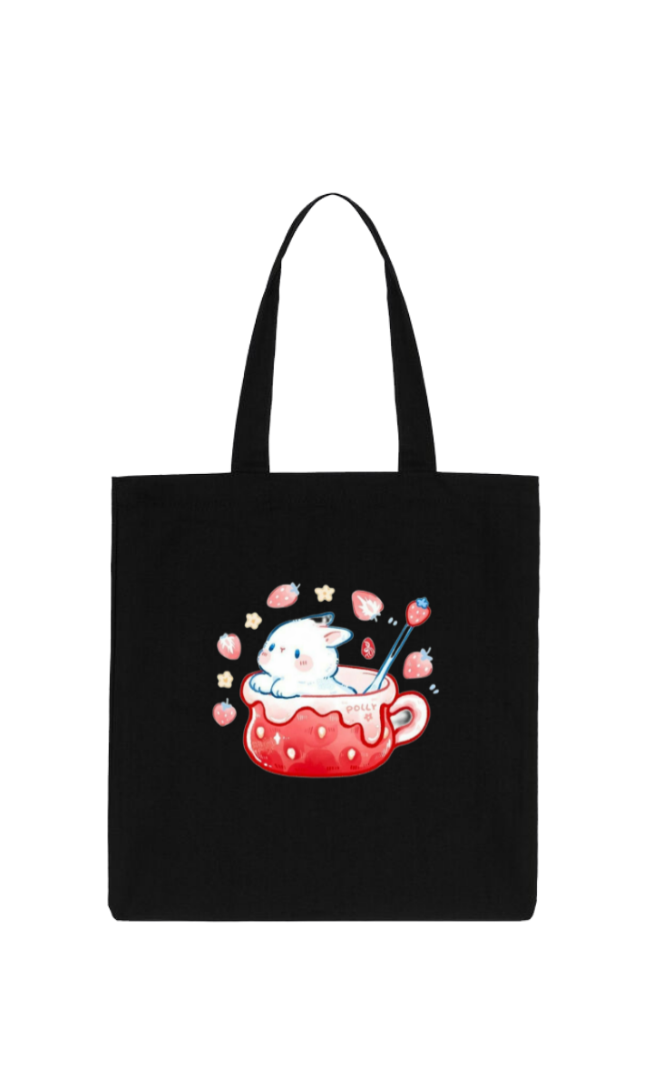 bunny tote bag White 2