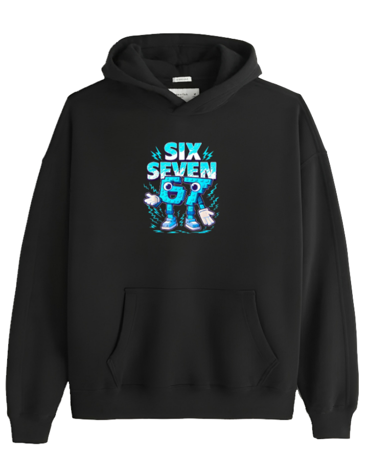 designs 67 Oversize Hoodie Black  3