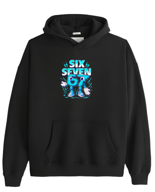 designs 67 Oversize Hoodie Black  2