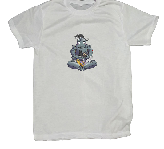 full metal alchamest t- shirt fat White 2