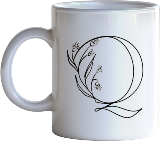 vector letter Mug Q 2