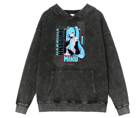 Hatsune Miku One Size hoodie Washed 2