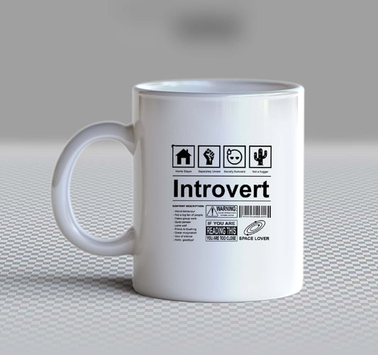 Introvert Back text Mug 2