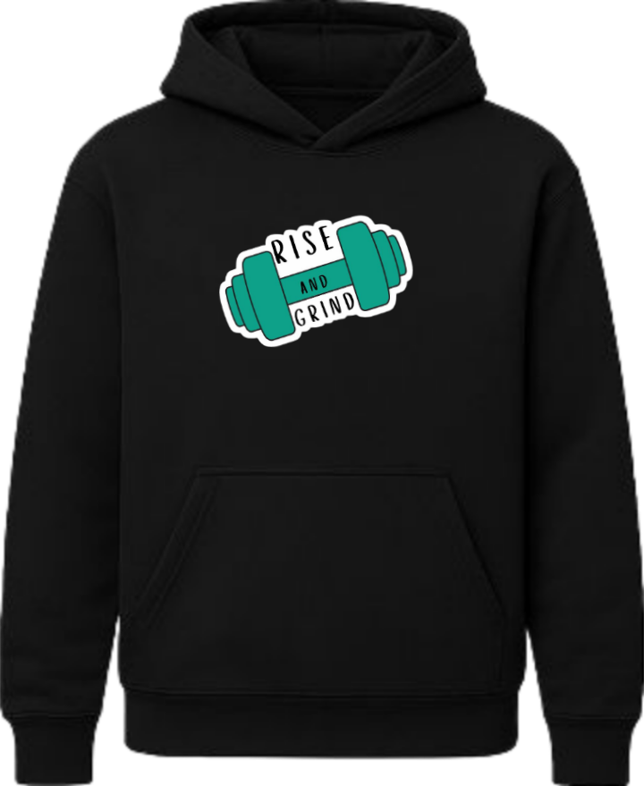 workout gym pilates Oversize Hoodie Black  2