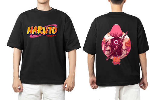Naruto Shippuden t- shirt One Size Black Back 2