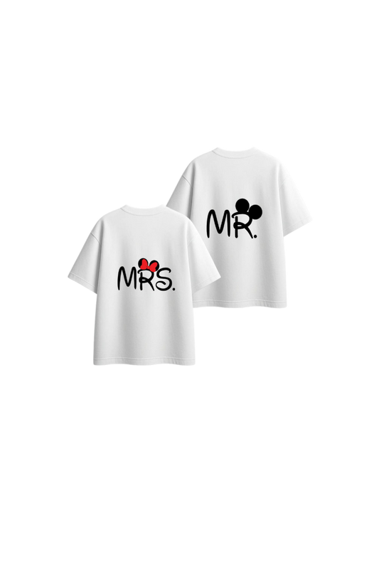 VaIentine coupIe t- shirt White Cables Back 2