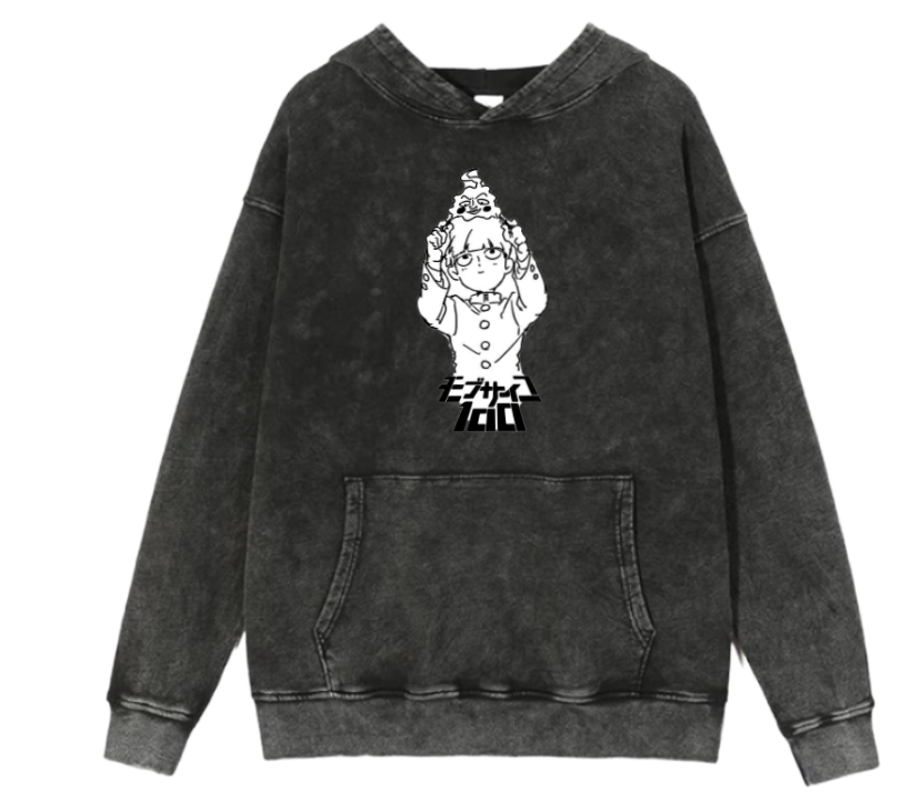 Mob Psycho 100 One Size hoodie Washed 2