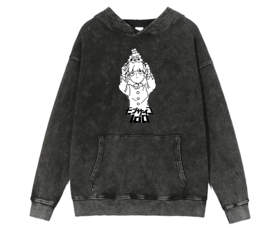Mob Psycho 100 One Size hoodie Washed 2