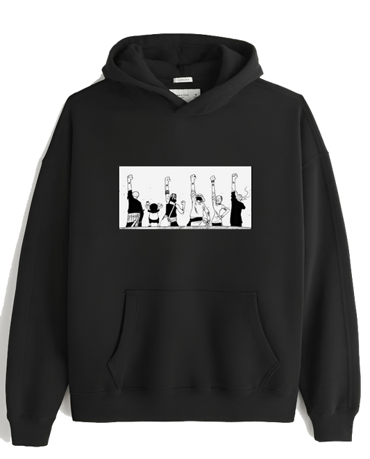 one piece One Size hoodie Black 2