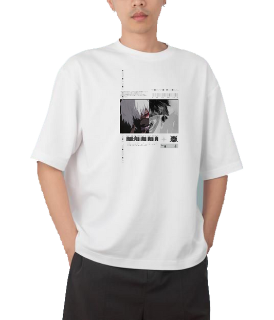 Tokyo ghoul t- shirt One Size White 2