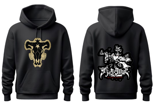 Black Clover One Size hoodie Black Back 1