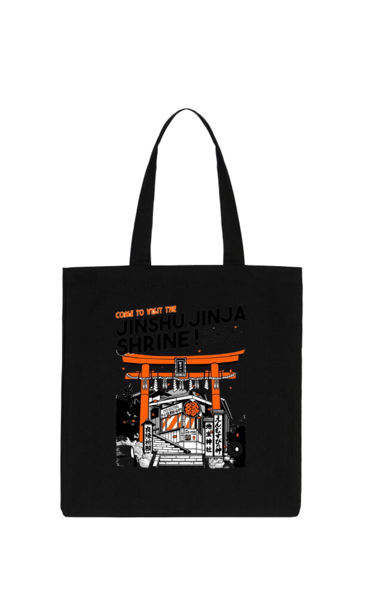 JINSHU JINJA SHRINE! tote bag Black 85
