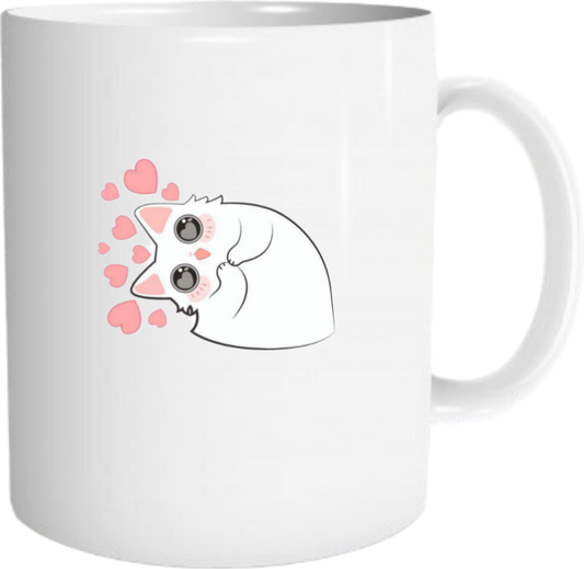 Soft Pink Hearts hats Mug 2