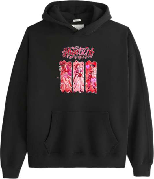 Hunterix kpop Oversize  Hoodie Black 2